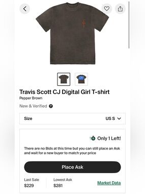 Travis Scott CJ Digital Unisex T-Shirt — Pepper Brown
